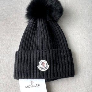 Knit Wool Black Beanie